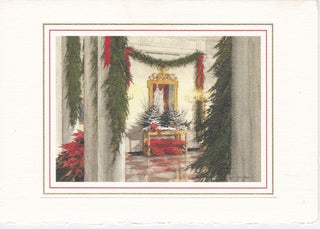 Ronald Reagan White House Christmas Card 1988. Christmas Card Reagan.
