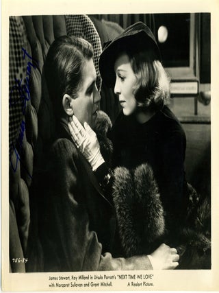 Hollywood History James Stewart Signed Photograph with Margaret Sullavan in The Next Time We Love. Jimmy Stewart.
