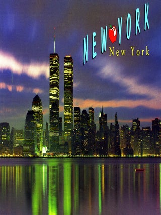 Item #9058 World Trade Center Postcard Postmarked September 11, 2001. World Trade Center